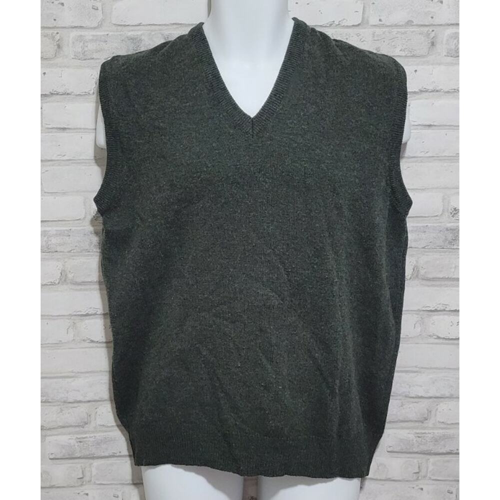 Oxford 100% Lambs Wool Knit Pullover Sweater Vest Mens Size 40